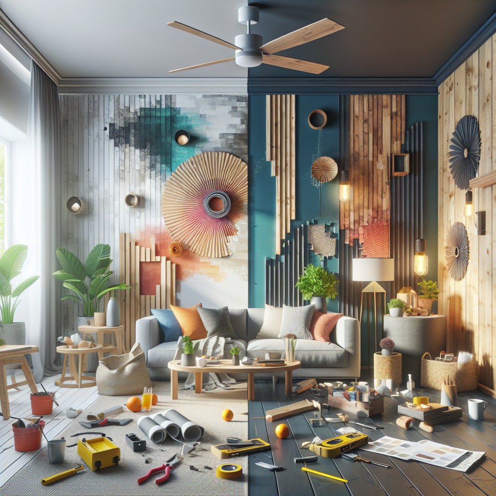 Reinvent Your Living Room: DIY Guide to Create a Modern Accent Wall on a Budget